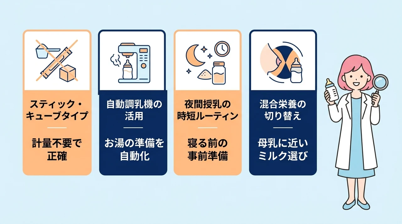 育児の負担を減らす！タイパで選ぶ粉ミルクと時短術