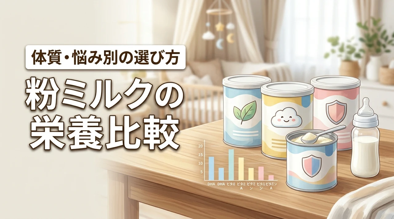 粉ミルクの栄養比較で迷ったら？体質と悩みに合わせた賢い選び方