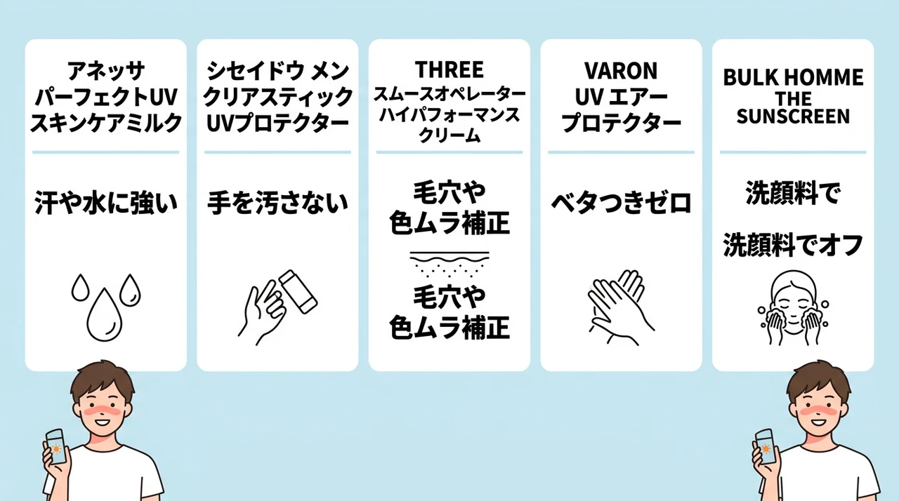 男性におすすめの日焼け止め5選【2026年最新】