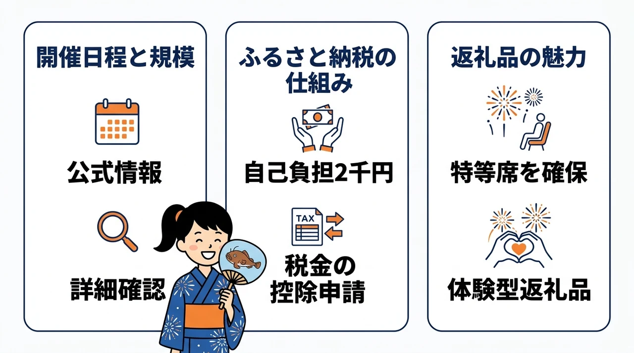 ふるさと納税で大洗花火大会のチケットを入手する基本