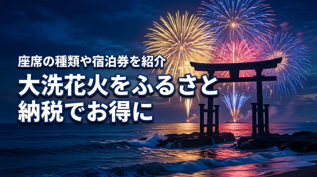 大洗の花火をふるさと納税でお得に観覧するには？座席の種類から宿泊券まで徹底解説