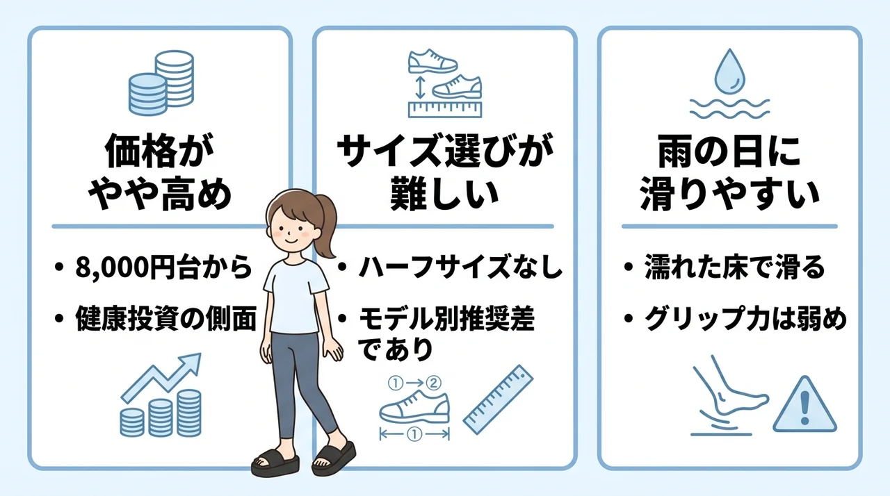 oofosリカバリーサンダルのデメリット3選