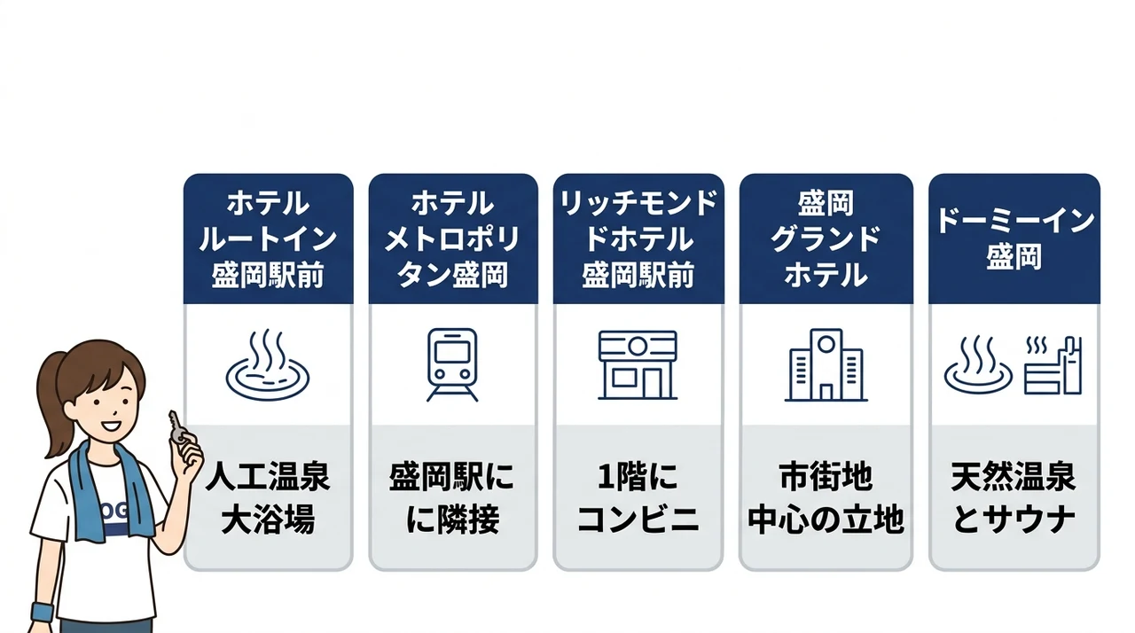 フェス参加者に人気の盛岡駅周辺ホテル5選