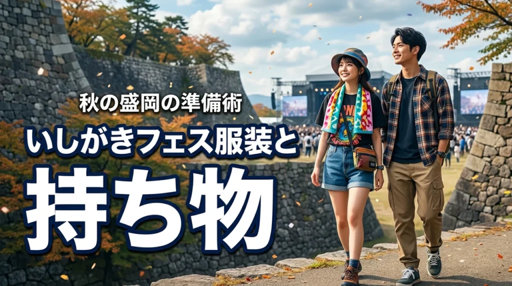 いしがきMUSIC FESTIVALの服装と持ち物完全ガイド｜秋の盛岡を快適に過ごす準備術