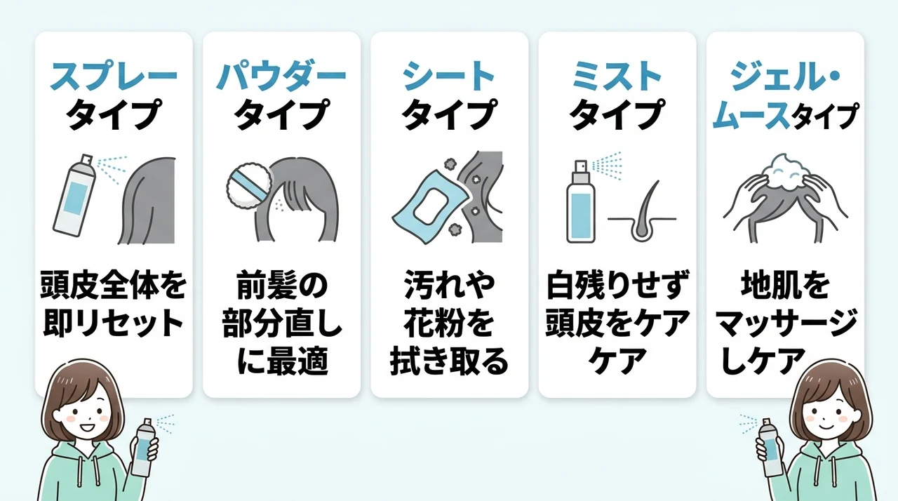 タイプ別で比較！失敗しないドライシャンプーの選び方
