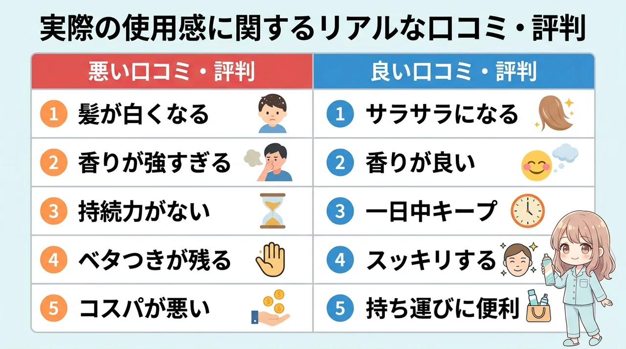 実際の使用感に関するリアルな口コミ・評判