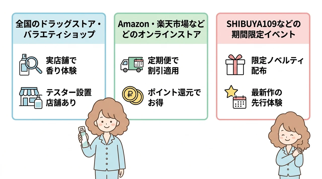 ダイアン ドライシャンプーはどこで買える？