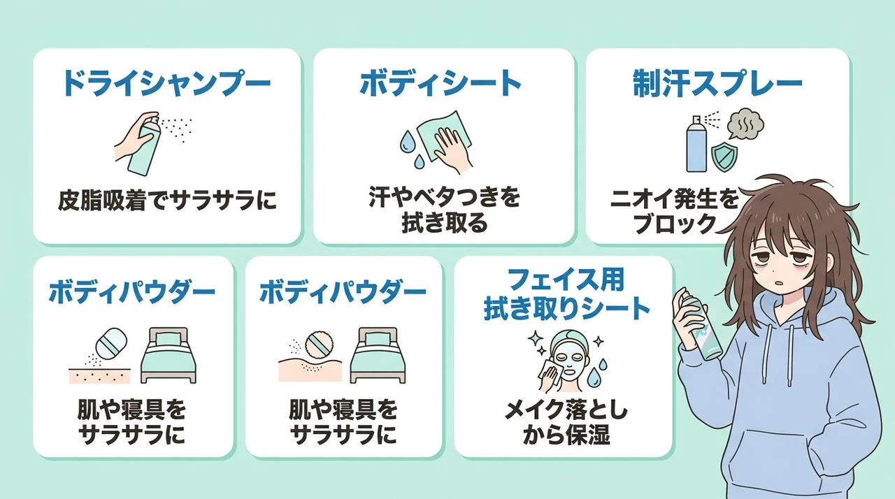 風呂キャンセルした日におすすめの衛生対策5選