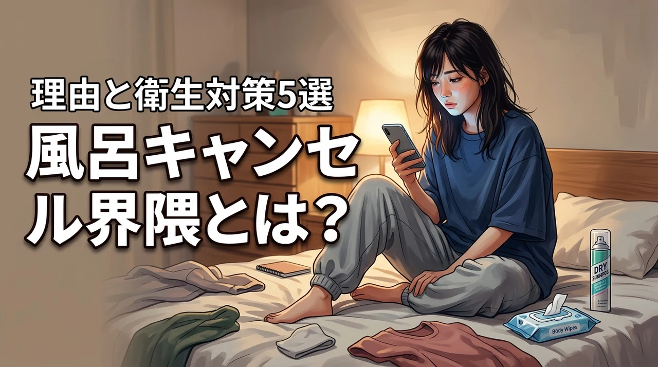 風呂キャンセル界隈とは？意味と入浴を面倒に感じる理由＆おすすめ衛生対策5選
