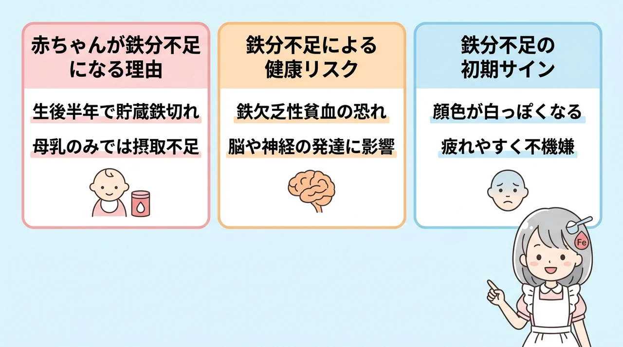 粉ミルクの鉄分不足が心配！赤ちゃんへの影響と重要性