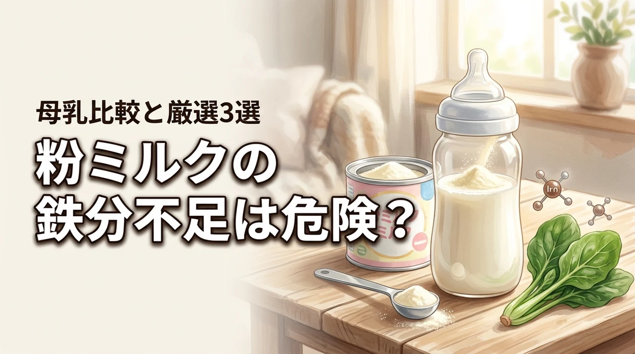 粉ミルクの鉄分不足はなぜ危ない？母乳との含有量比較とおすすめ3選