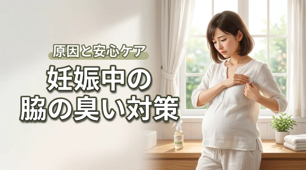 妊娠中に脇が臭いのはなぜ？今すぐできる安心デオドラント対策