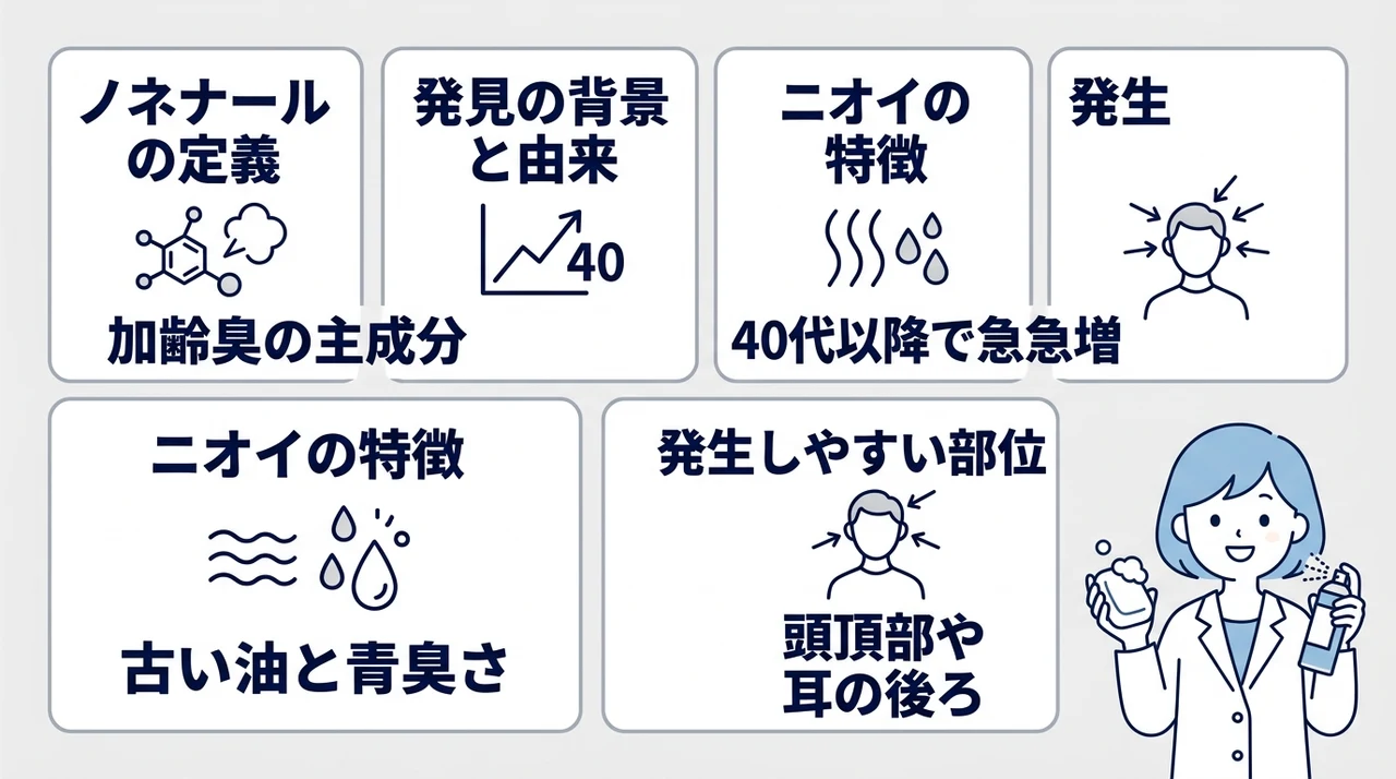ノネナールとは?加齢臭の原因物質を科学的に解説