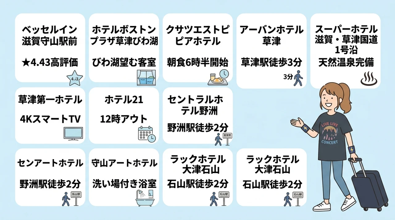 会場アクセス抜群！イナズマロックフェス周辺のおすすめホテル10選