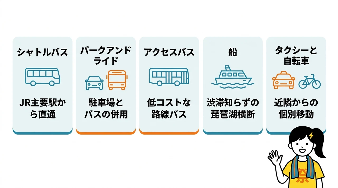 イナズマロックフェス会場へのアクセスと交通手段