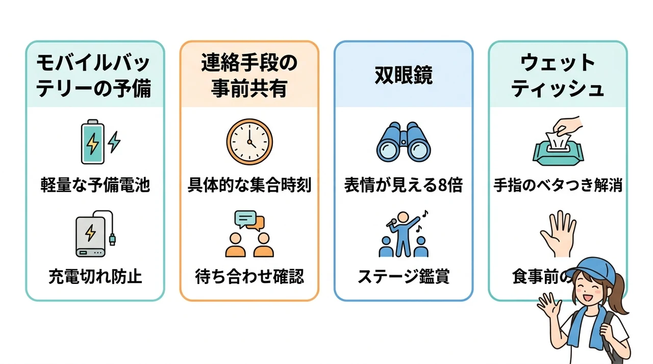 通信障害や混雑時に役立つあると便利な持ち物
