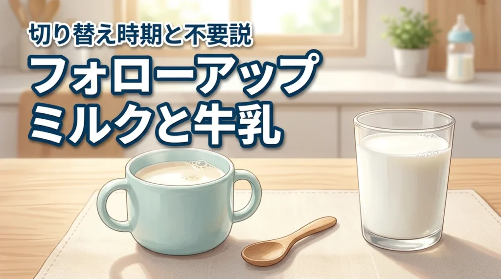 フォローアップミルクと牛乳の違いは？切り替え時期と不要説の真実を解説