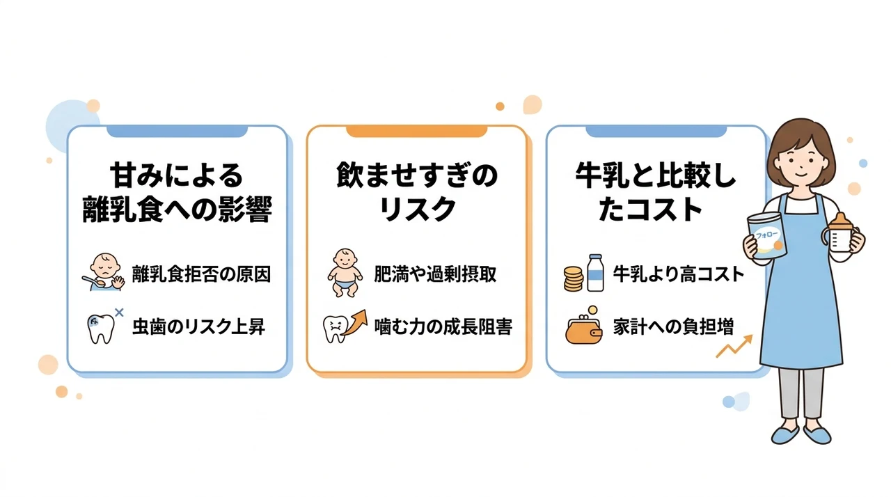 フォローアップミルク使用時の注意点とデメリット