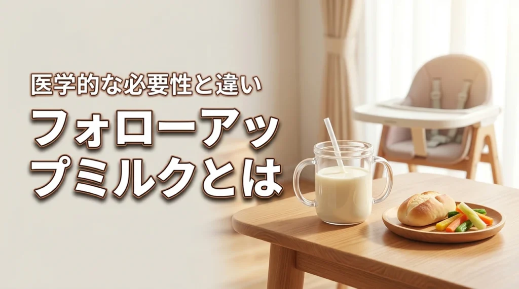 フォローアップミルクとは？母乳や牛乳との違いと必要性を医学的に解説