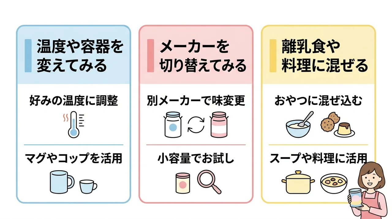 フォローアップミルクを飲まない時の対処法と活用アイデア