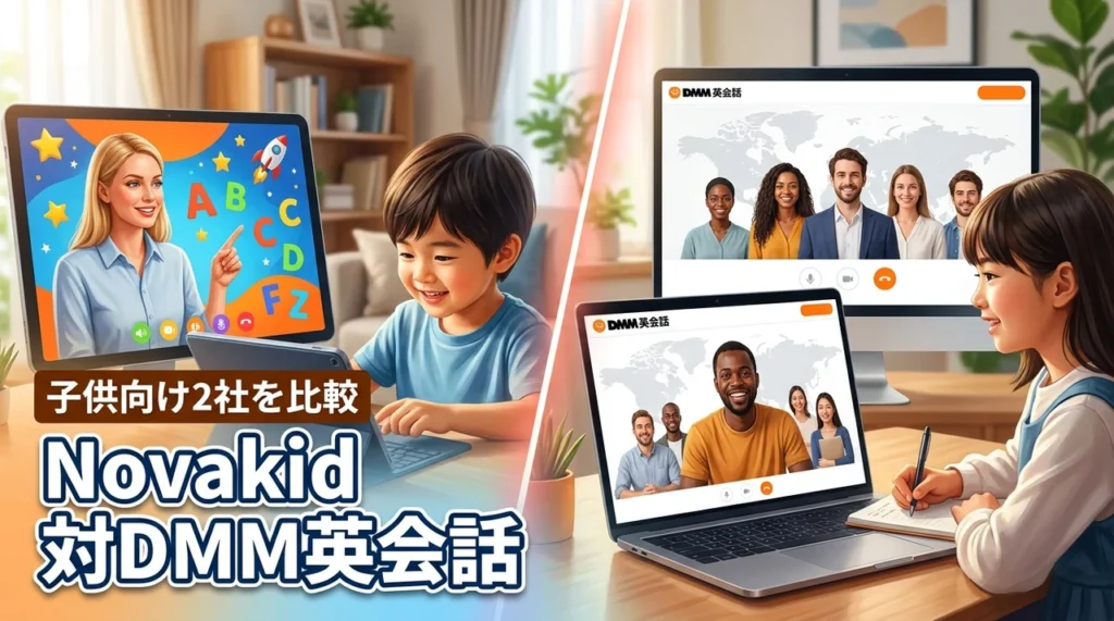 NovakidとDMM英会話を比較！子どもに選ぶならどっち？