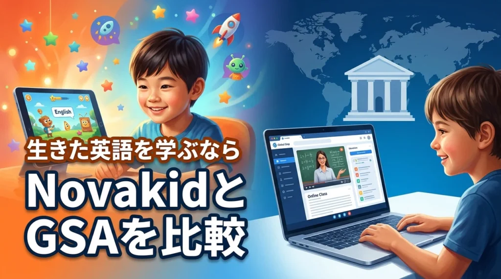 NovakidとGlobal Step Academyの比較結論。生きた英語を学ぶなら断然こちら