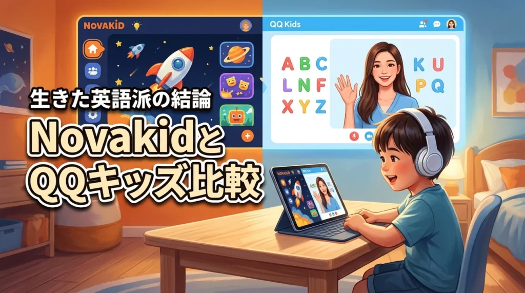 NovakidとQQキッズ比較の結論は「生きた英語」派が断然おすすめな理由