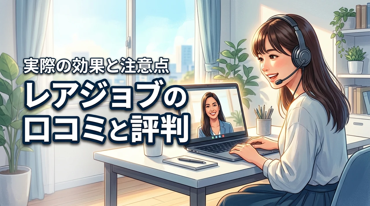 レアジョブ英会話って実際どう？リアルな口コミから見えた効果と注意点