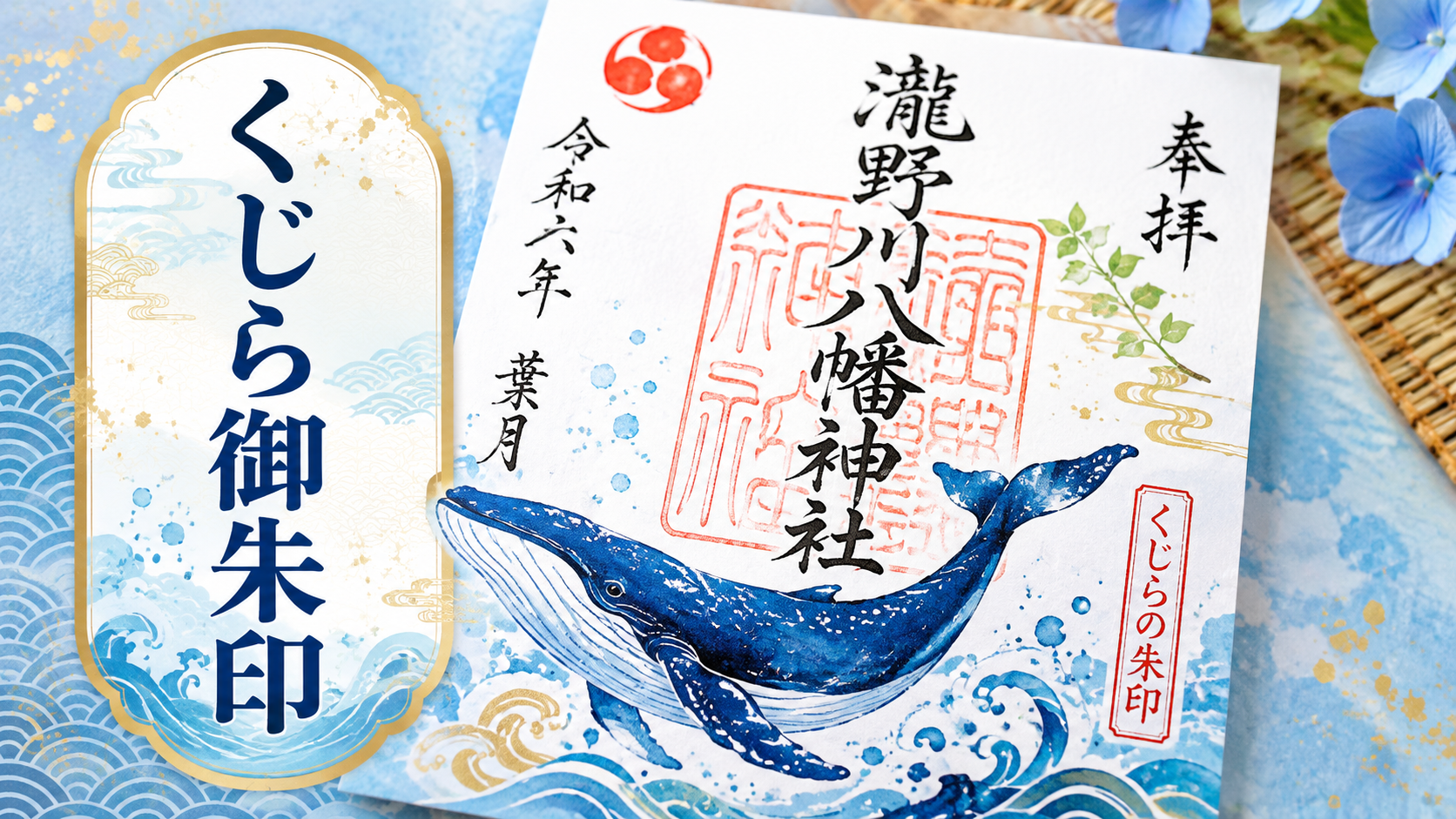 瀧野川八幡神社くじら御朱印ガイド!期間・値段・ホテルまで徹底紹介