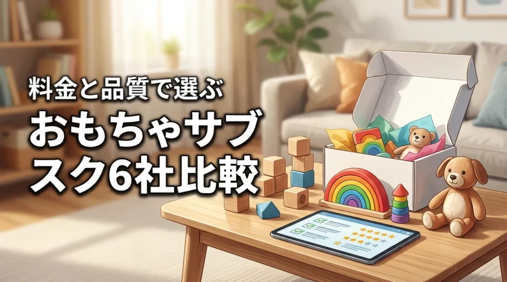おもちゃのサブスク比較6社ランキング！料金と品質で選ぶ最適サービス