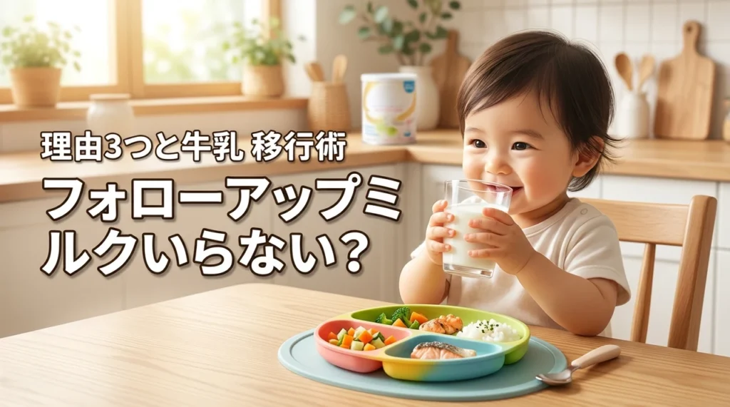 フォローアップミルクいらないと言われる3つの理由と牛乳移行のコツ