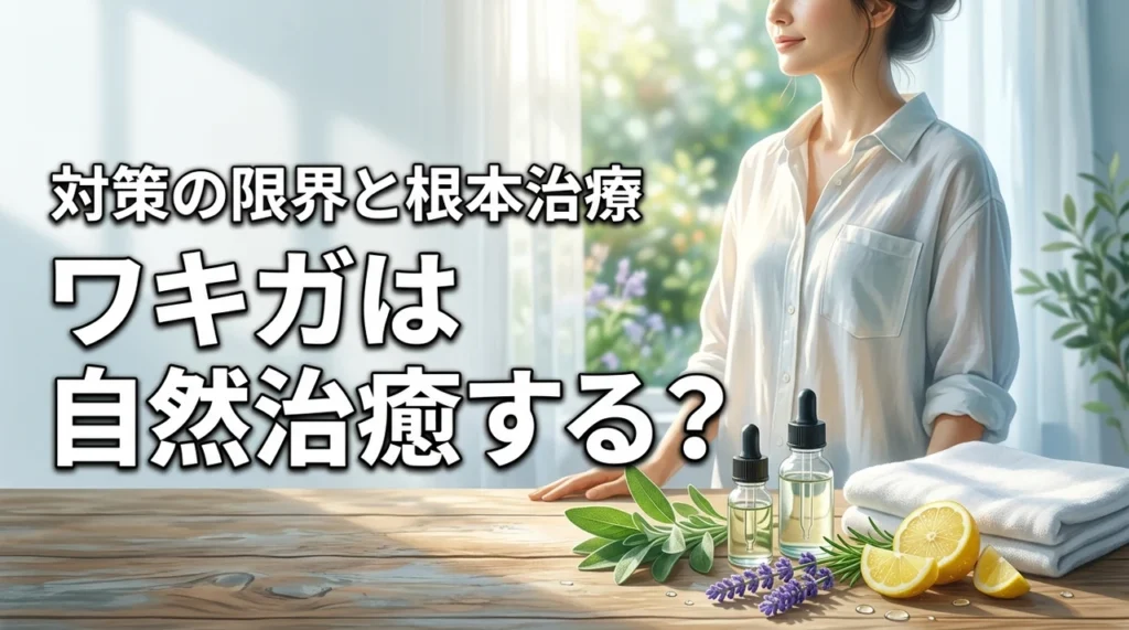 ワキガの自然治癒って本当？自分でできる対策の限界と根本治療を解説