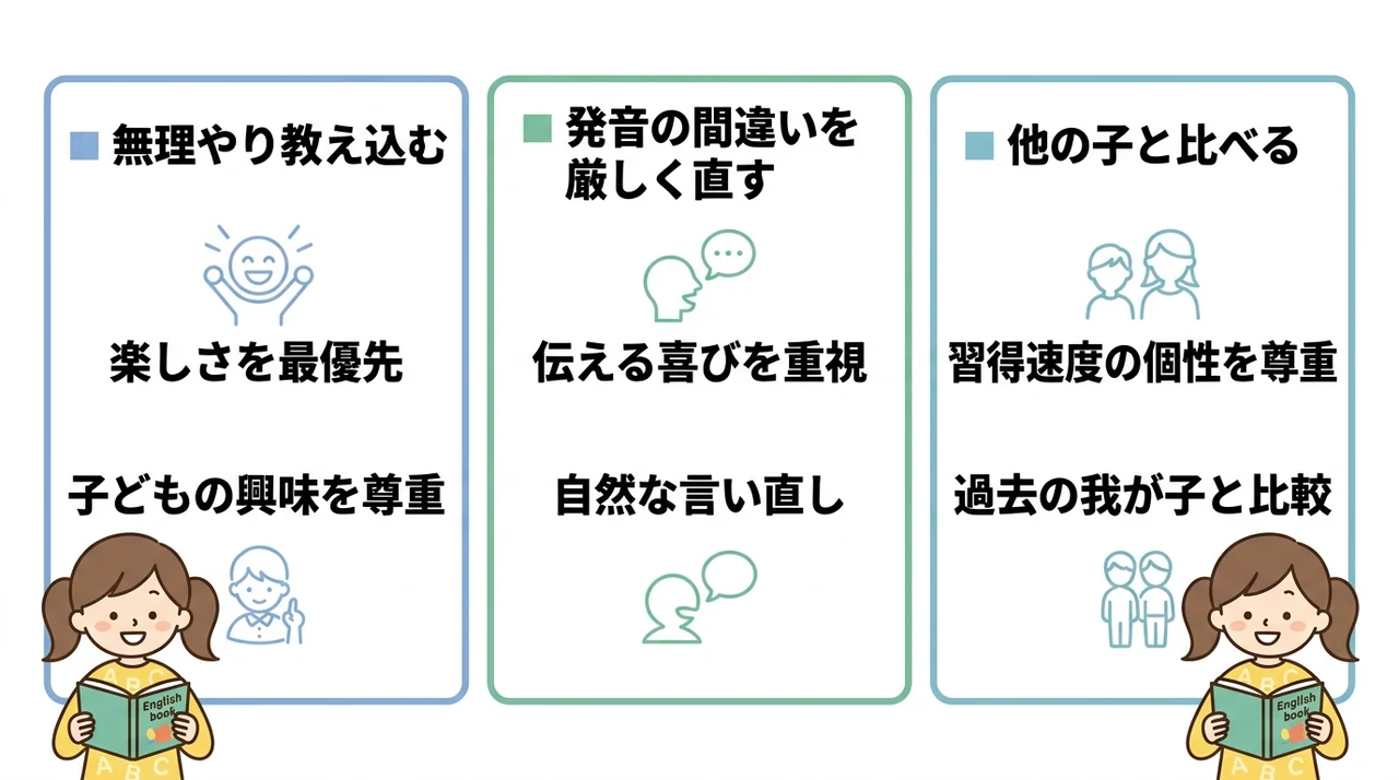 3歳児の英語教育でやってはいけないこと3つ