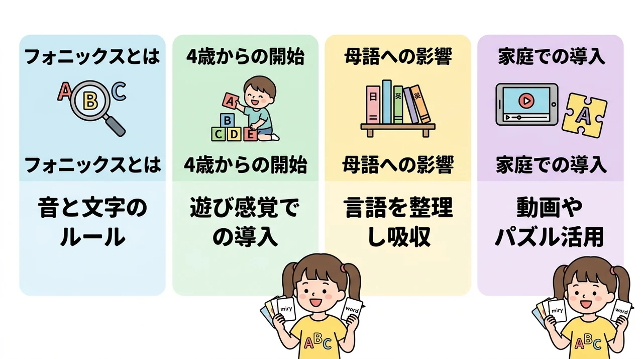 フォニックス学習を始める必要性と目安