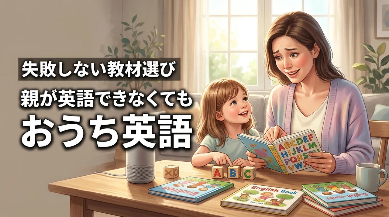 親が英語できないけどおうち英語ってできる？教材選びと失敗しないコツ