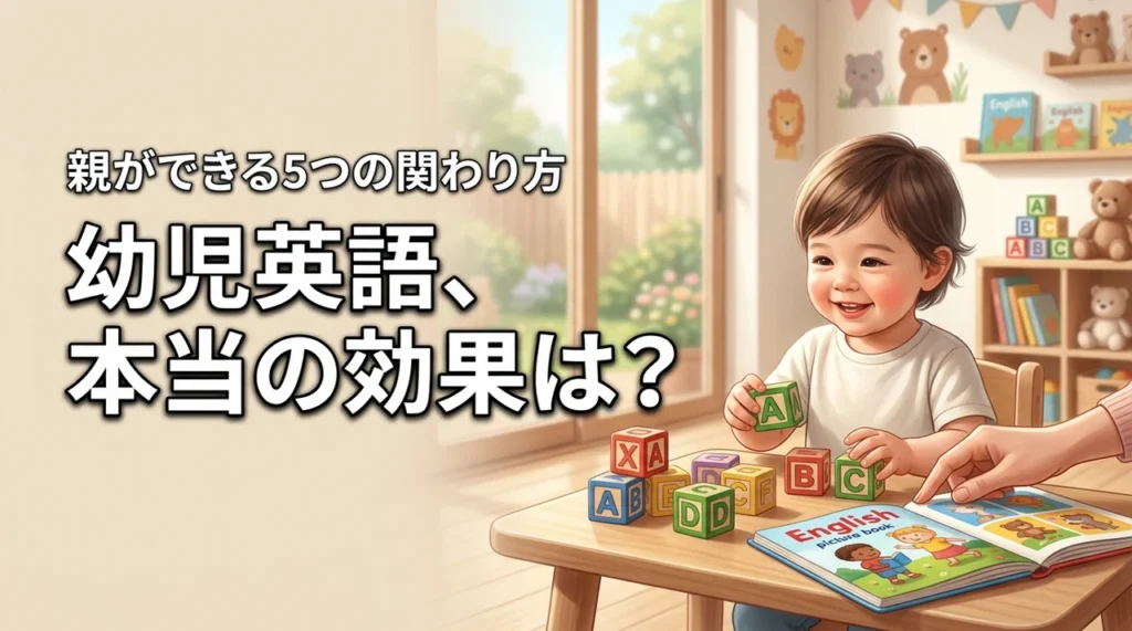 幼児の英語教育に効果は本当にある？研究が示す結論と親ができる5つの関わり方