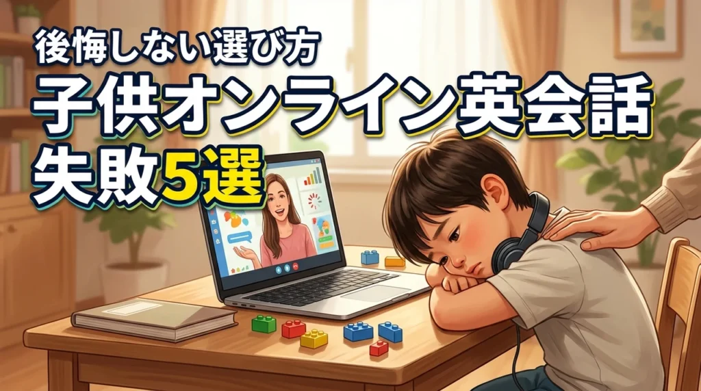 子供のオンライン英会話でありがちな失敗5選！原因と対策で後悔しない選び方