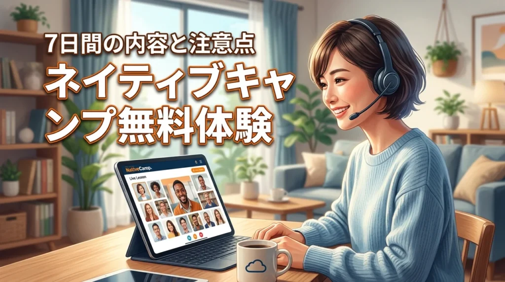 ネイティブキャンプ無料体験は本当に無料？7日間で試せる内容と注意点を解説