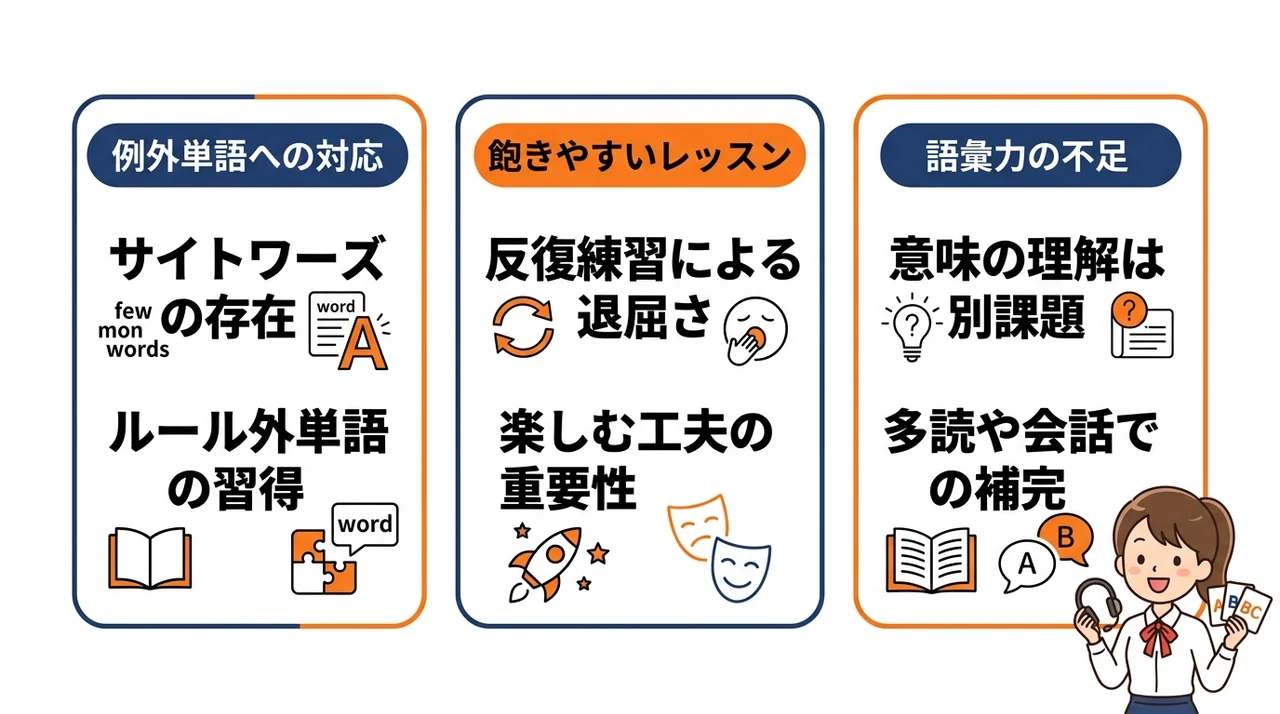 フォニックス学習を始める前に知っておきたい注意点