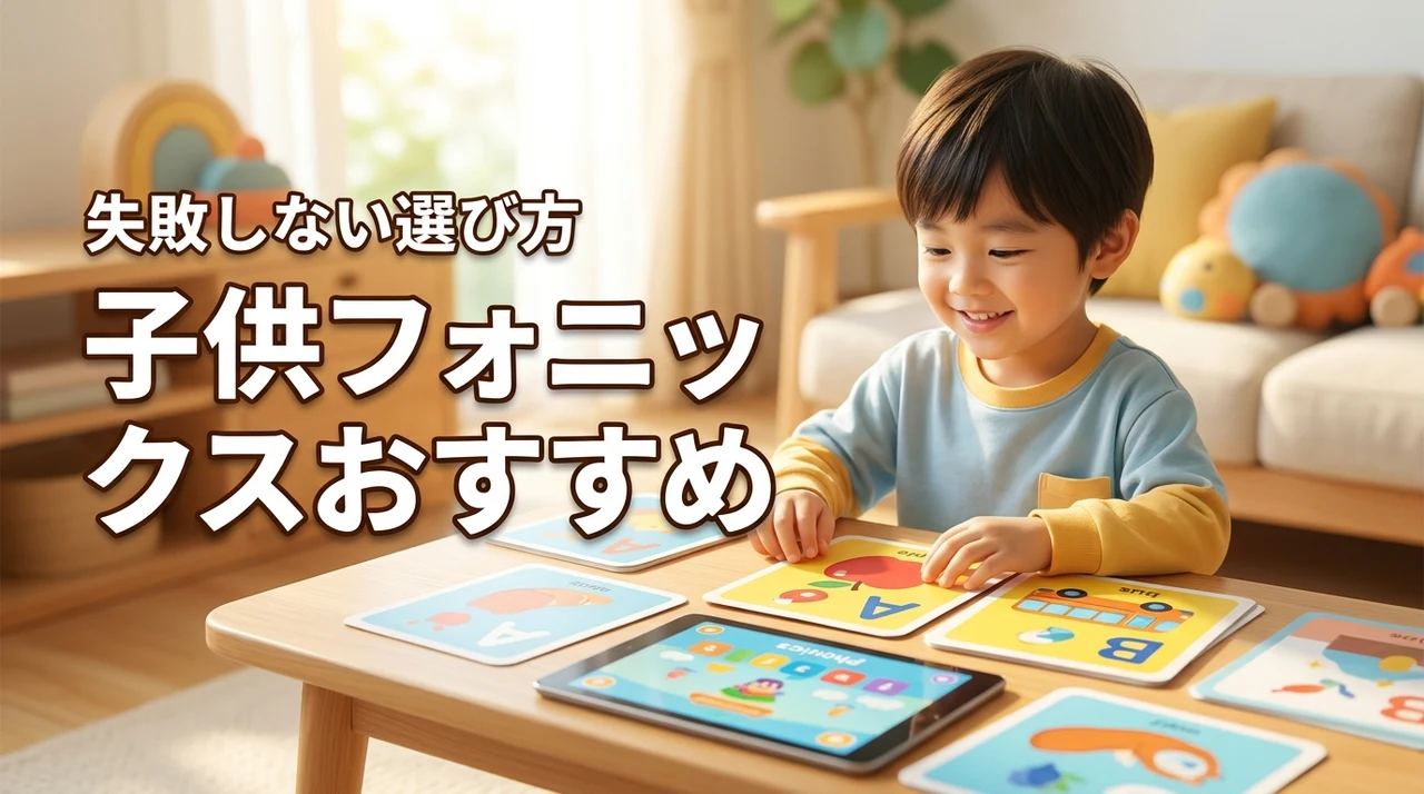 子供のフォニックスおすすめはどれ？自宅学習で失敗しない選び方