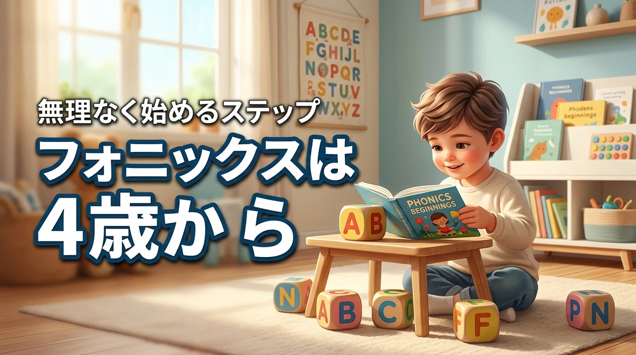 フォニックスはいつから？最適な時期は4歳！無理なく始めるステップと注意点