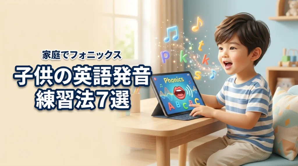 子供の英語発音を良くする7つの練習法！家庭でできるフォニックスと英会話活用術