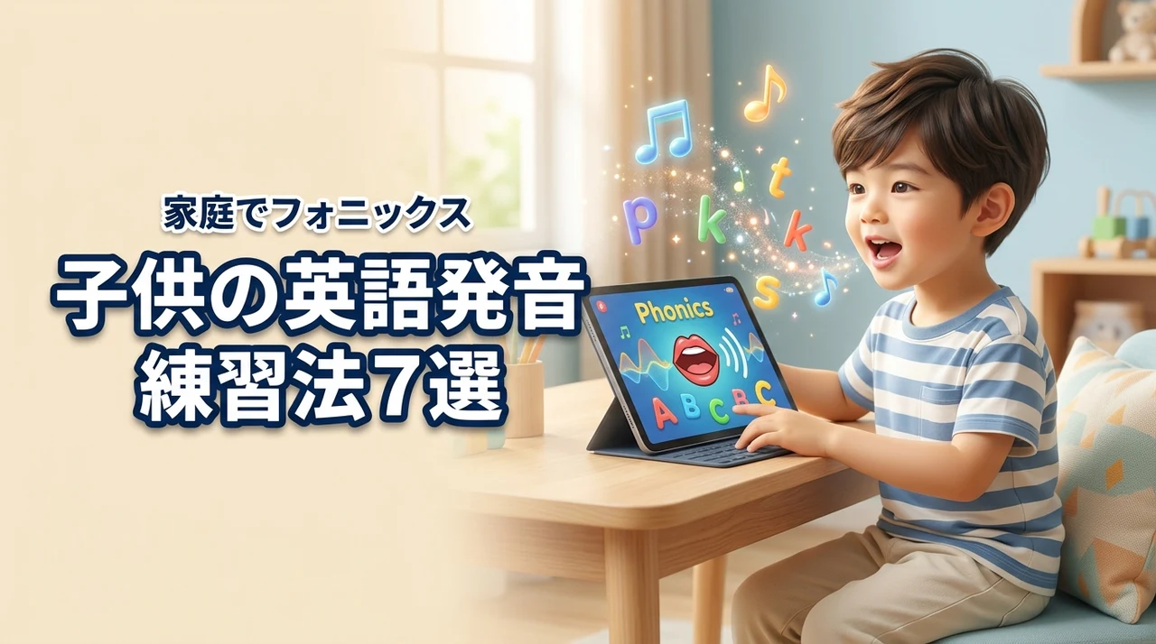 子供の英語発音を良くする7つの練習法！家庭でできるフォニックスと英会話活用術
