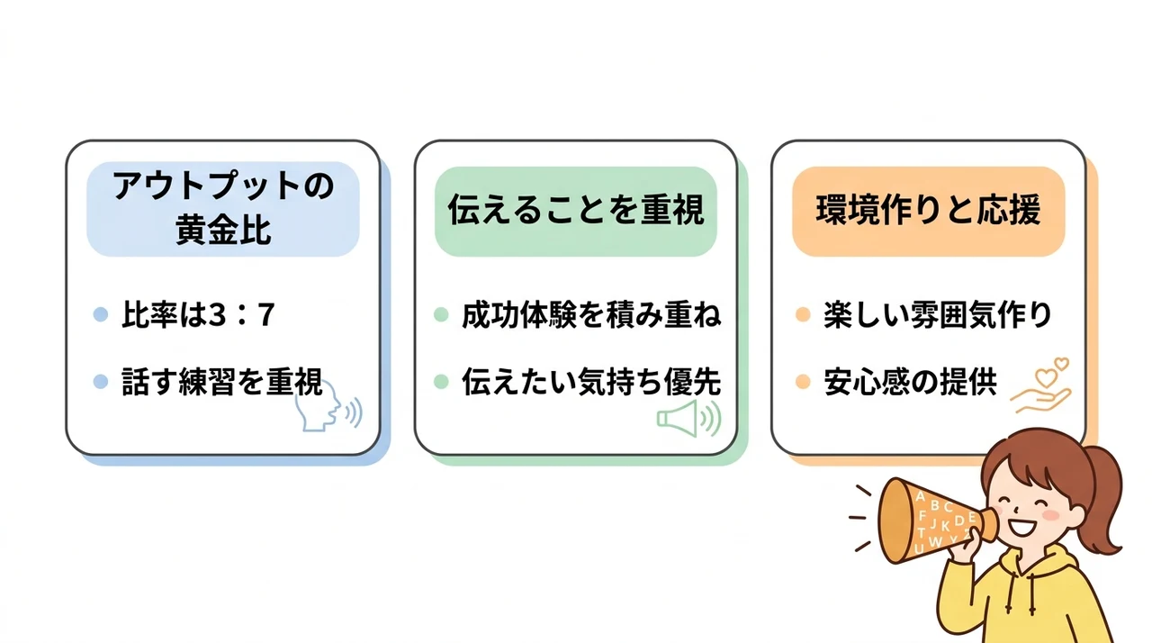 子供の英語スピーキングを伸ばす基本戦略