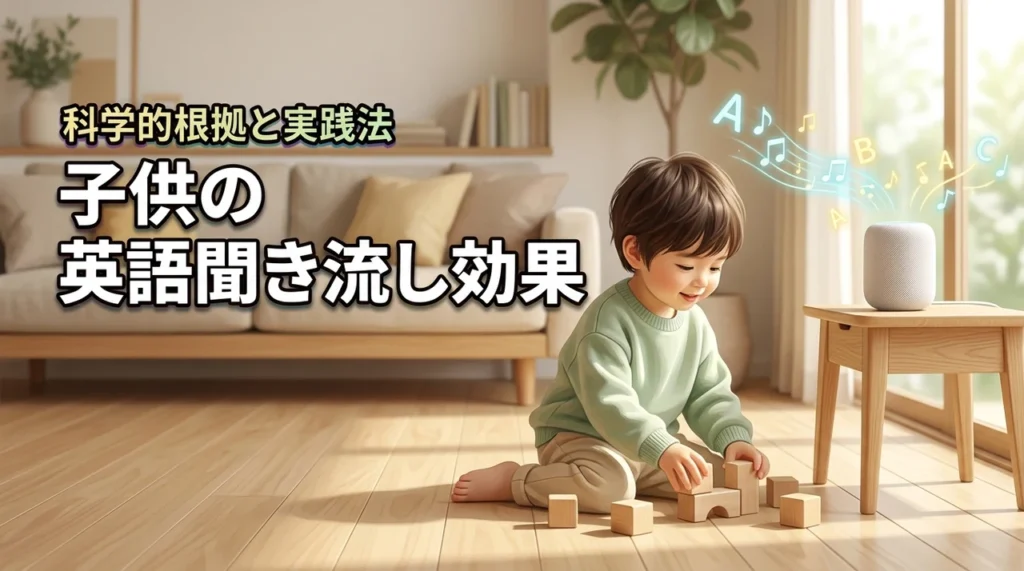 子供の英語聞き流し効果は本当？科学的根拠と正しい実践法
