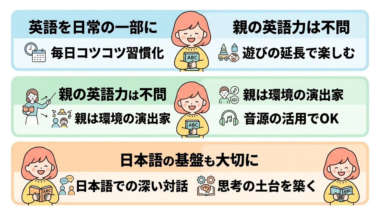 子供が英語を話せるようになるには環境作りが最優先