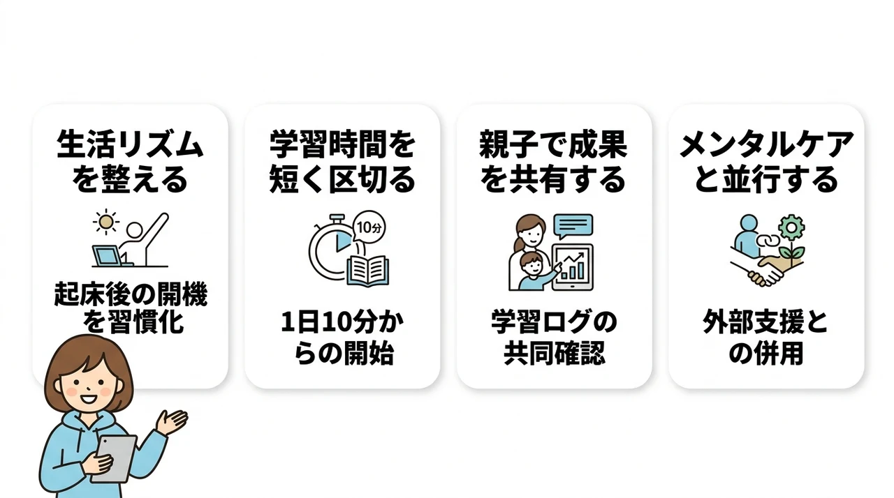 タブレット教材を続けるための工夫