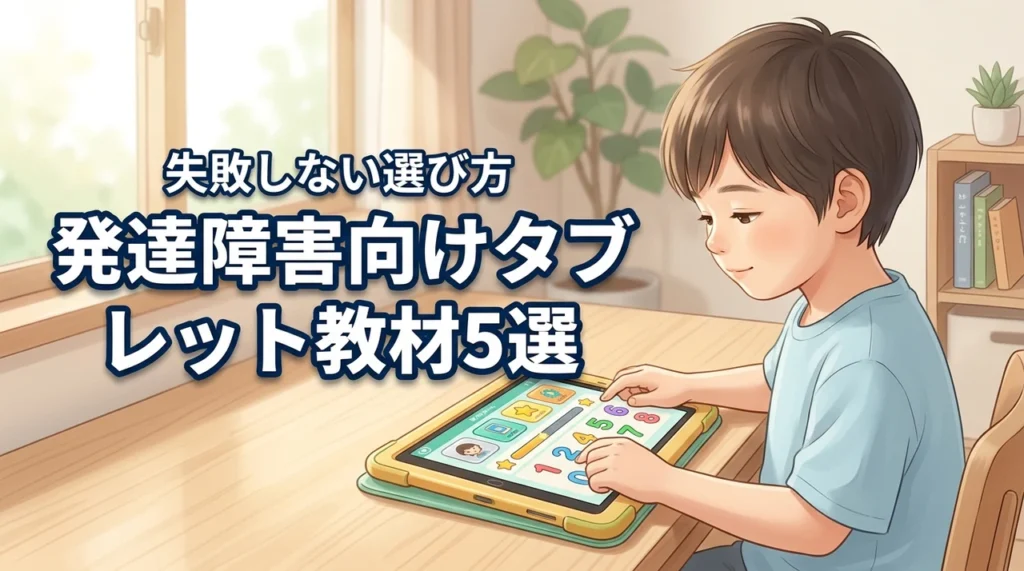 発達障害の子に合うタブレット教材おすすめ5選！選び方のポイントも解説