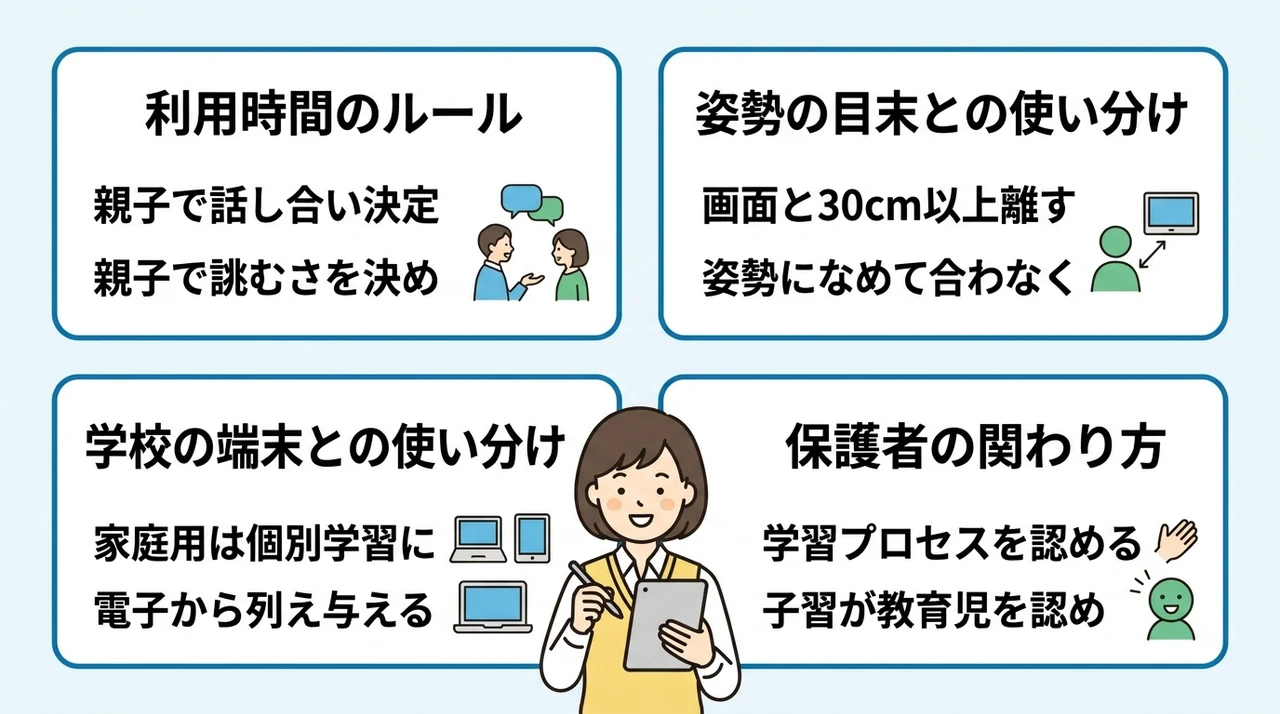 タブレット学習を続けるための環境づくり
