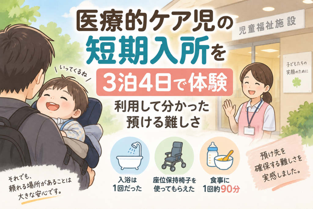 医療的ケア児の短期入所を3泊4日で体験｜利用して分かった預ける難しさ